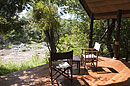 Olonana Tent Verandah  on the Mara River