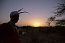 Samburu Warrior Silhouette