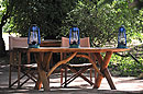 Safari Table Chairs & Oil Lamps