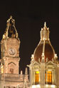 Ayuntamiento illuminated