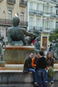 Tourists at the fountain