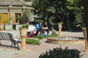 People resting at the Gardens