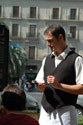 Waiter taking order