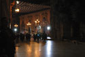 Plaza de la Virgen at night