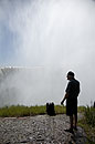 Lone Man watching Victoria Falls