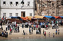 Crowds and Colourful Boats Stone Town