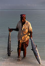 Zanzibar Traditional Dress Fisherman 2 Huge Fish