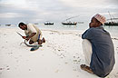 Man Barghashia Hat watches Fisherman