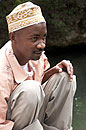 Man in Barghashia Hat Zanzibar
