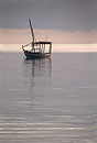 Dhow in Tranquil Pink Sunset