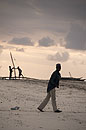 Men on Zanzibar Beach