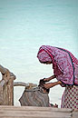 Indian Lady Braiding Nungwi