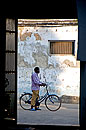 Bike Through  Door Zanzibar