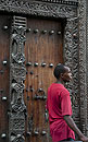 Man by  Door  Zanzibar
