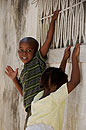 Cute Kids Playing Stone Town